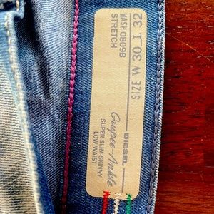 Diesel grupee super slim skinny low waist (W30 x L32)